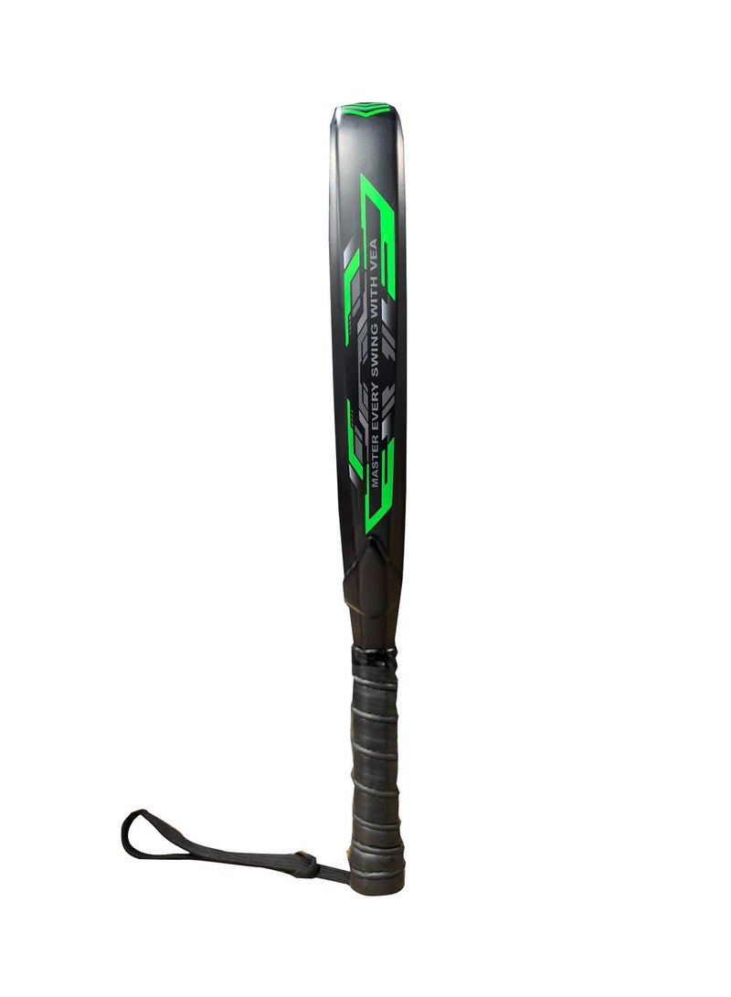 في اي ايه VEA Diamond Pro Padel Rackets (2-Pack) with 2 Tubes of Balls – Carbon Fiber Racquets, EVA Core, 6 Balls – Professional Padel Set for Doubles - Image 4